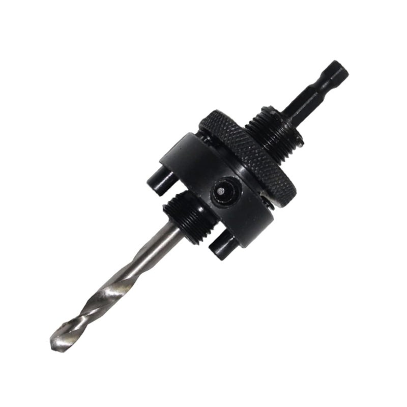 FGDTREE Steel Plate Hole Opener Connecting Rod Drill Bit Fit Hole Saws 32-210mm 1/4" SDS Hex Shank Arbor for Saw with 1/4" HSS Pilot Drill Saw - Image 1